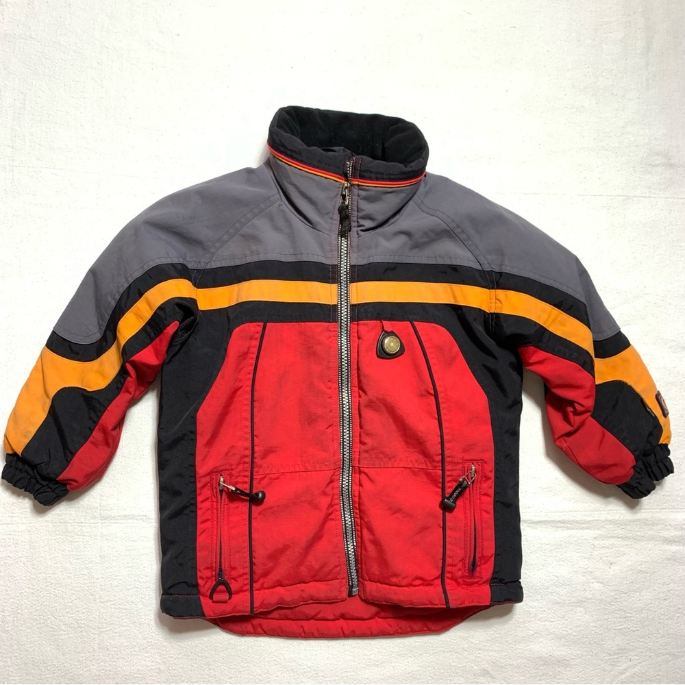 Kids Obermeyer Ski Snow Board Waterproof Insulated Jacket Red/Gray Size M 4/5?